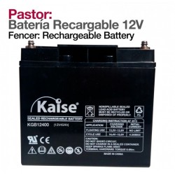 Batería recargable para pastor eléctrico 12V 47 A/h
