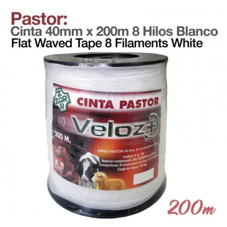 Bobina cinta blanca 40 mm