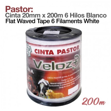 Bobina cinta blanca 20 mm