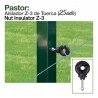 Aislador Z-3 de tuerca para pastor eléctrico o cerca eléctrica
