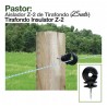 Aislador Z-2 de tirafondo para pastor eléctrico o cerca eléctrica