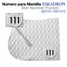 Número para mantilla Eskadron