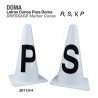 Letras conos para doma R,S,V,P