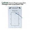 Letras doma pizarra para test 1030
