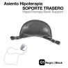 Asiento hipoterapia soporte trasero negro