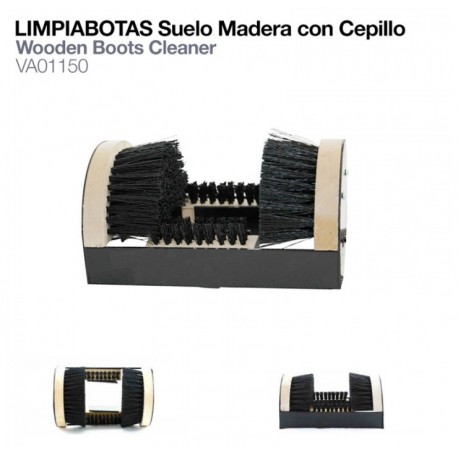 Limpiabotas suelo madera con cepillo