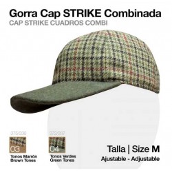 Gorra Cap Strike combinada cuadros