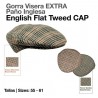 Gorra visera extra paño inglesa