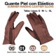 Guante de montar de piel con elástico