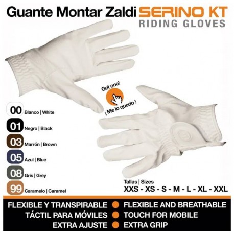 Guante de montar Zaldi Serino KT