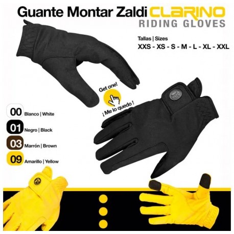 Guante de montar clarino