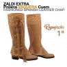 Polaina vaquero cuero repujada 1ª Zaldi Extra