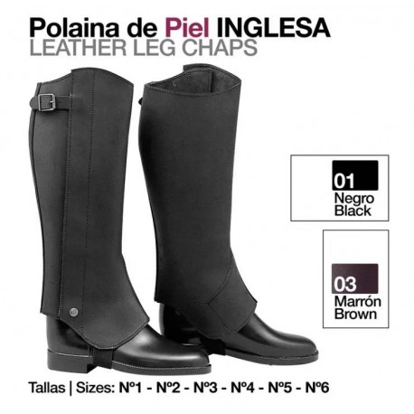 Polaina de piel inglesa