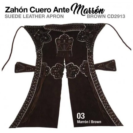 Zahón cuero ante ECO marrón