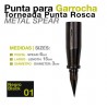 Punta para garrocha torneada punta roscada