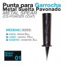 Punta para garrocha metal suelta pavonado