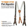 Tirante piel algodón 1900/30 para pantalones con botones