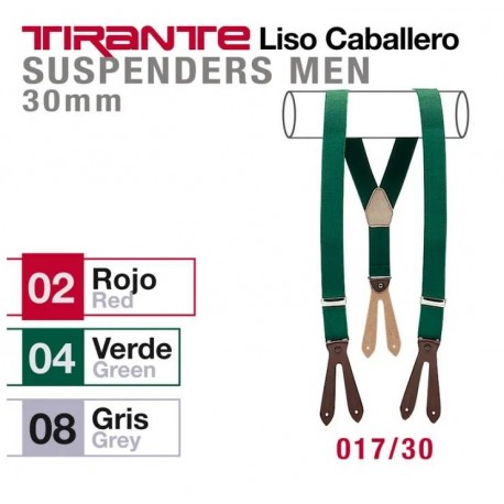 Tirante liso caballero 017/30