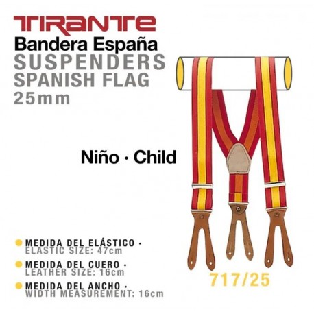 Tirante bandera España niño 717/25