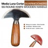 Cuchilla media luna inox cortar guarnicionero