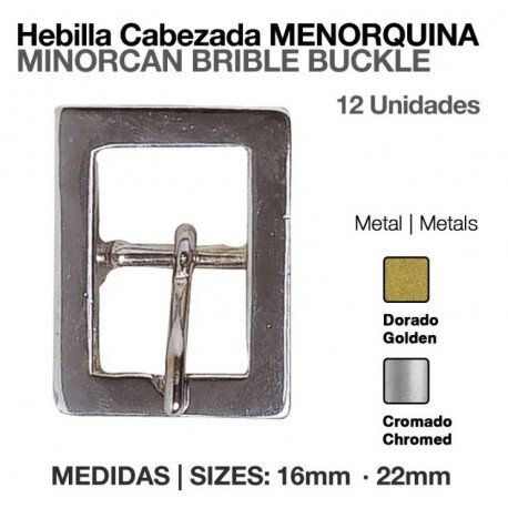Hebilla cabezada menorquina