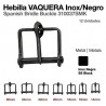 Hebilla vaquera inox negro