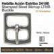 Hebilla ación estribo inox