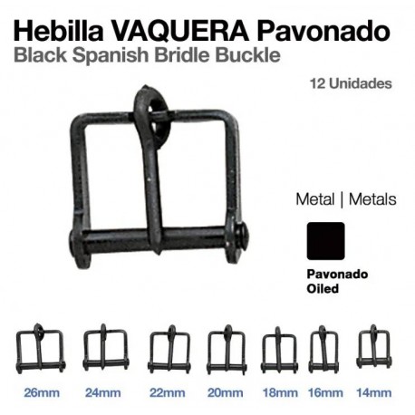 Hebilla vaquera pavonada