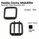 Hebilla cincha vaquera pavonado
