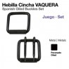 Hebilla cincha vaquera pavonado