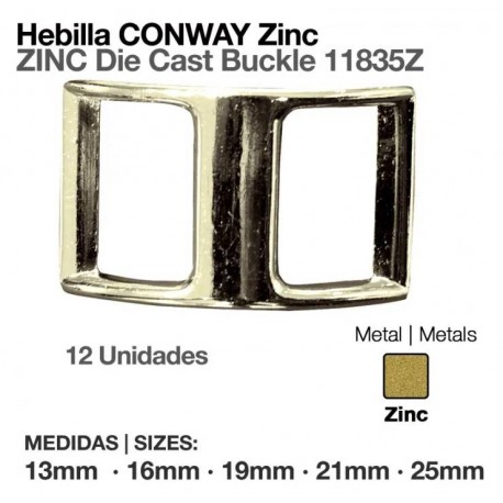 Hebilla conway zinc