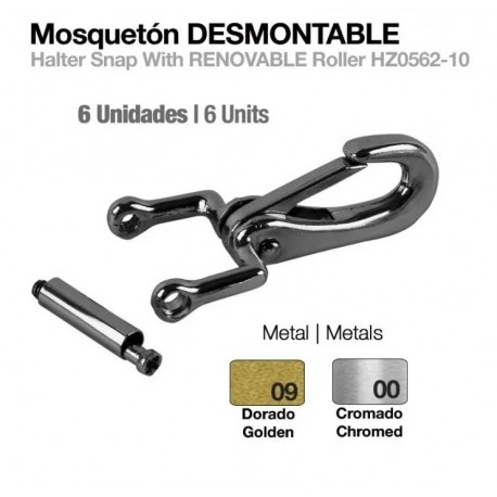 Mosquetón desmontable