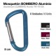 Mosquetón bombero de aluminio