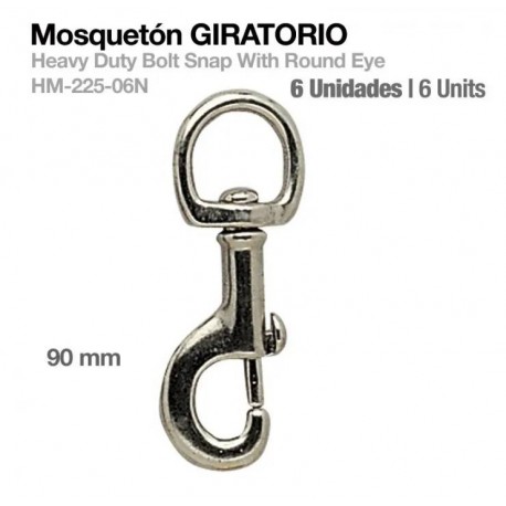 Mosquetón giratorio