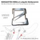 Mosquetón hebilla/latiguillo multiposición