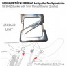 Mosquetón hebilla/latiguillo multiposición