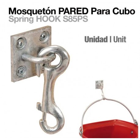 Mosquetón pared para cubo
