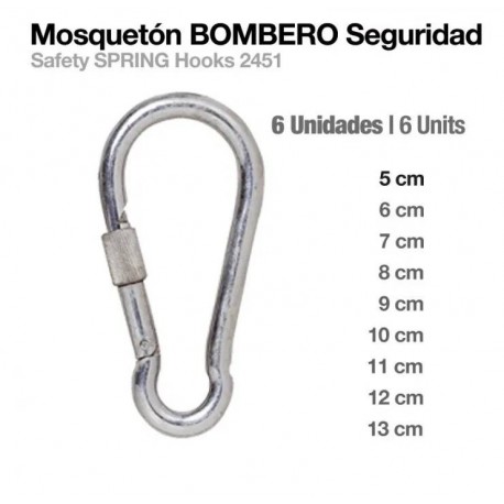 Mosquetón bombero seguridad