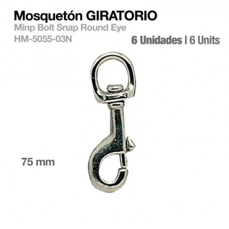 Mosquetón giratorio