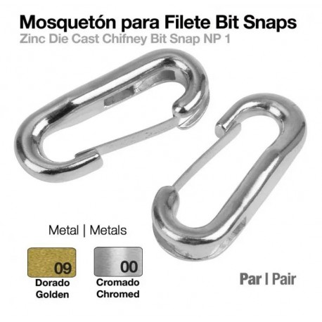 Mosquetón para filete bit snaps