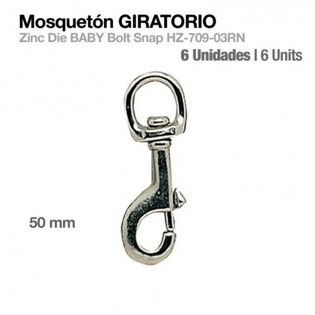 Mosquetón giratorio