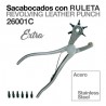 Sacabocados acero con ruleta extra