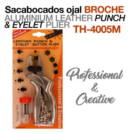 Sacabocados ojal broche profesional
