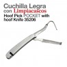 Cuchilla legra con limpiacascos