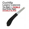 Cuchilla legra cascos doble