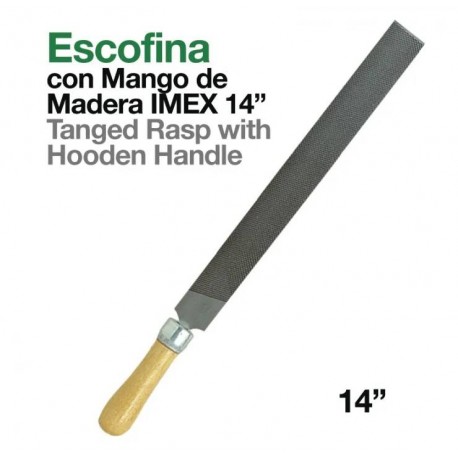 Escofina con mango de madera Imex