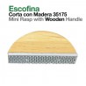 Escofina corta con madera