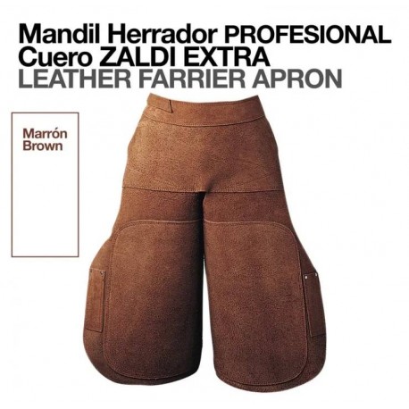 Mandil cuero herrador profesional Zaldi Extra