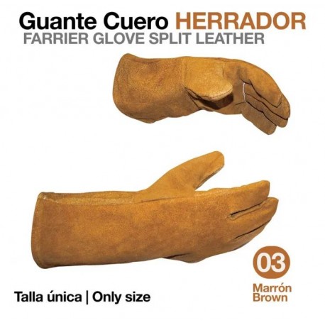 Guante cuero herrador