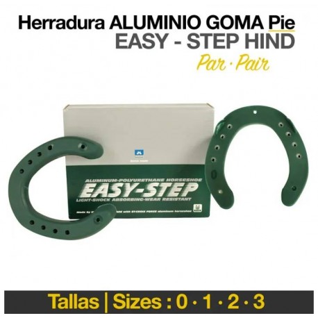 Herraduras aluminio goma Easystep pie